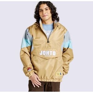 Pokemon x Target Starter‎ Pullover Jacket Gold JOHTO Region Size SMALL